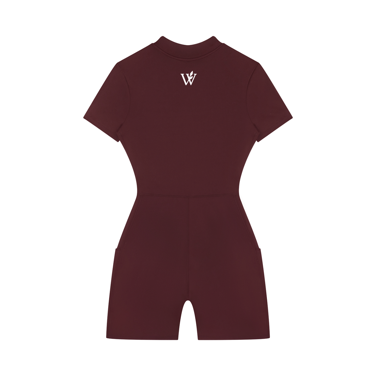 Women's Quarter-Zip Short Sleeve Romper