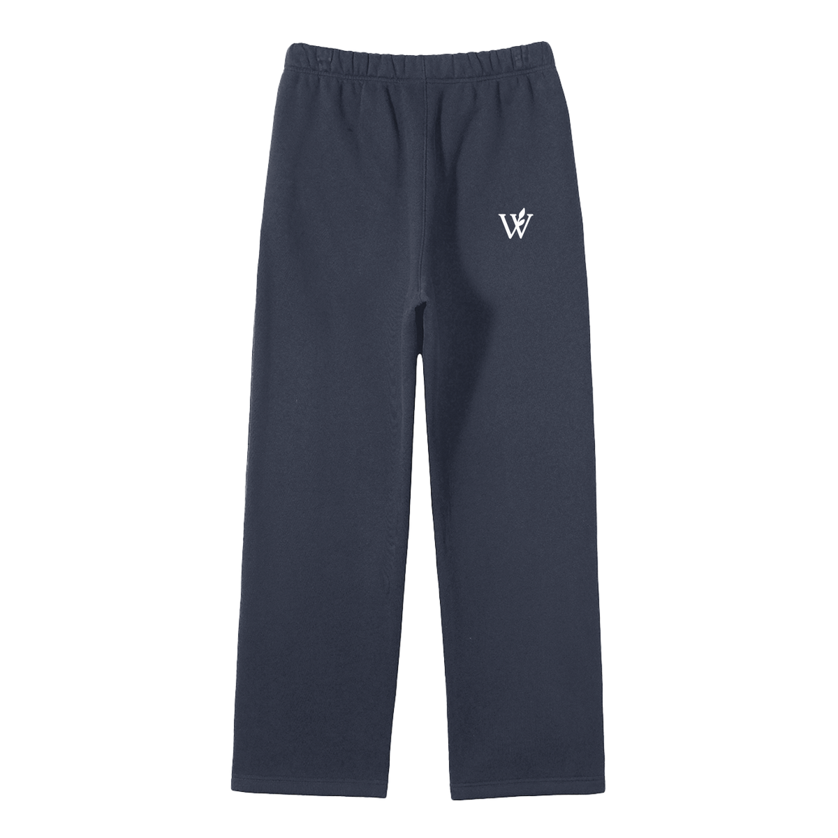 Unisex Solid Color Fleece Straight Leg Pants