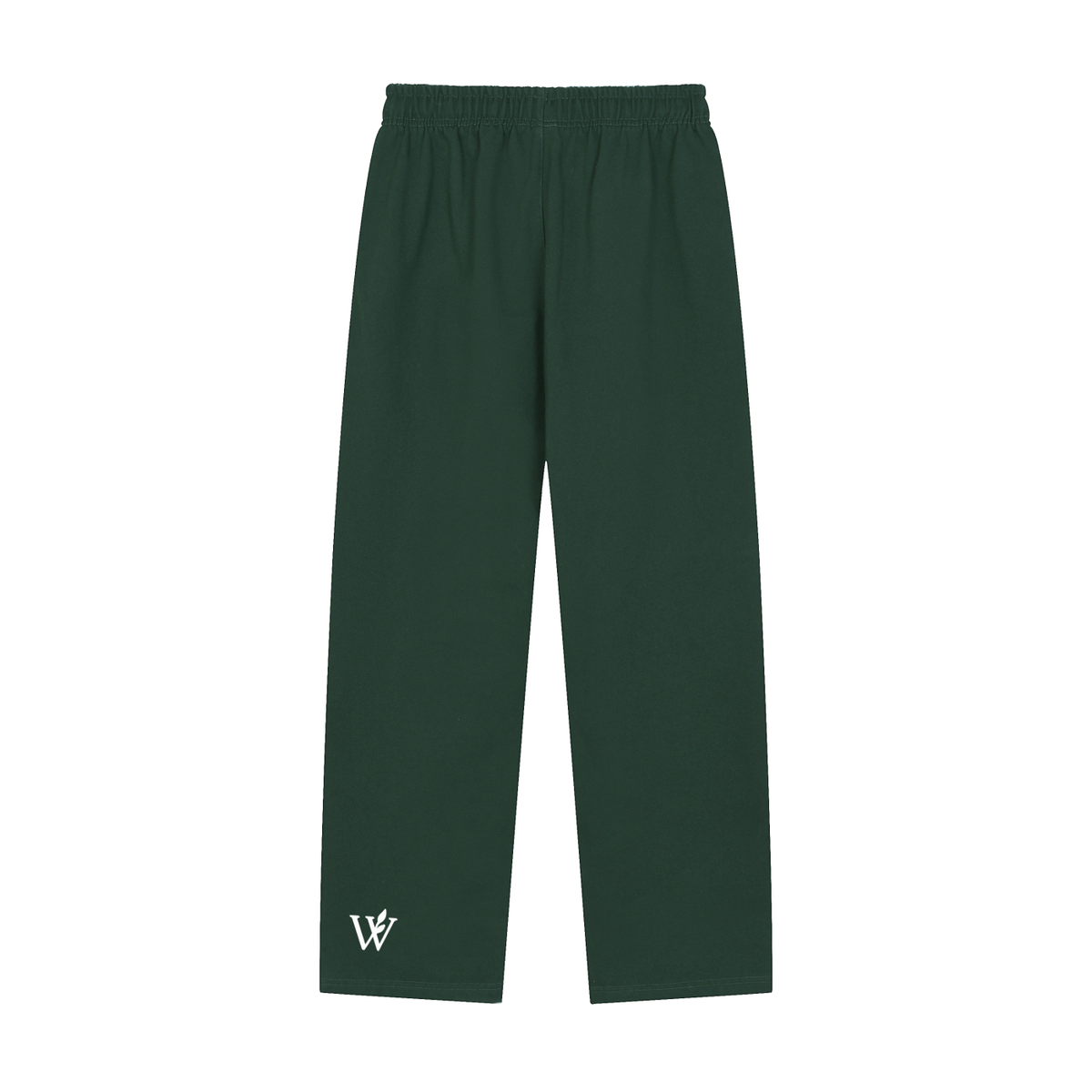 Solid Color Straight-Leg Sweatpants