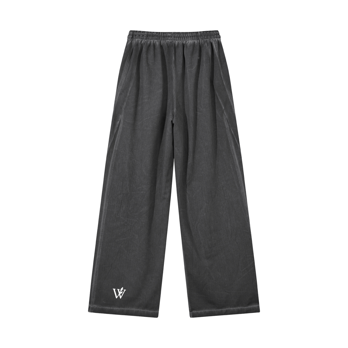 Unisex Vintage Wash Wide Leg Mesh Sweatpants