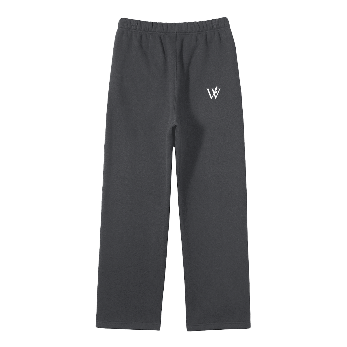 Unisex Solid Color Fleece Straight Leg Pants