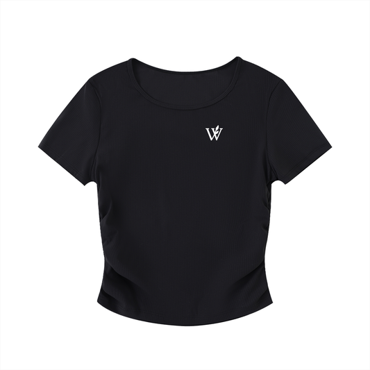 Ruched Bodycon Crop Top