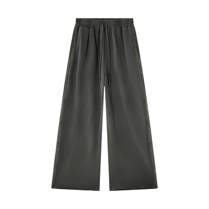 Unisex Vintage Wash Raw Edge Sweatpants