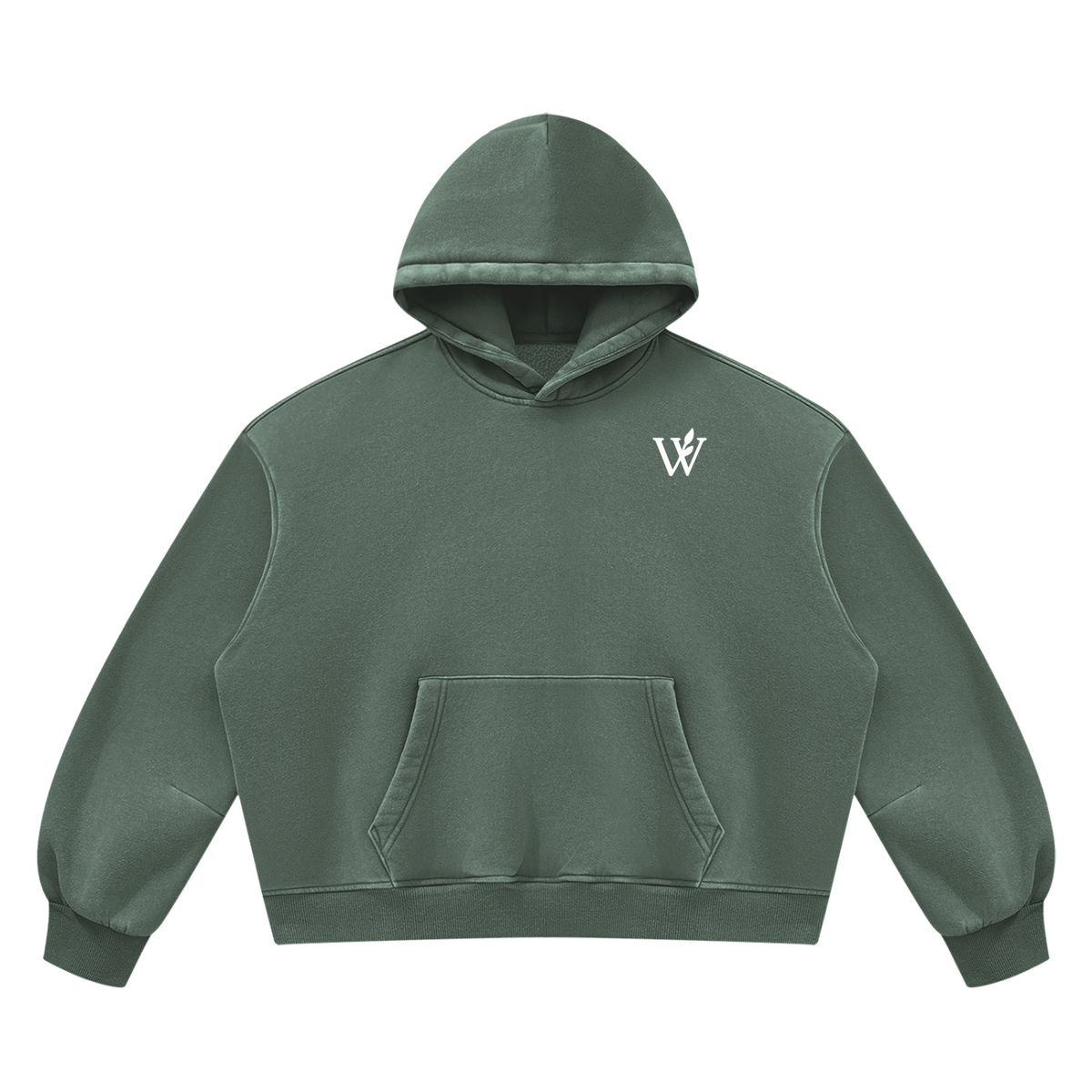 Unisex Vintage Wash Boxy Fleece Hoodie