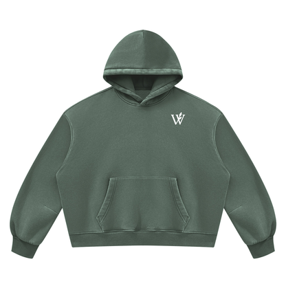 Unisex Vintage Wash Boxy Fleece Hoodie
