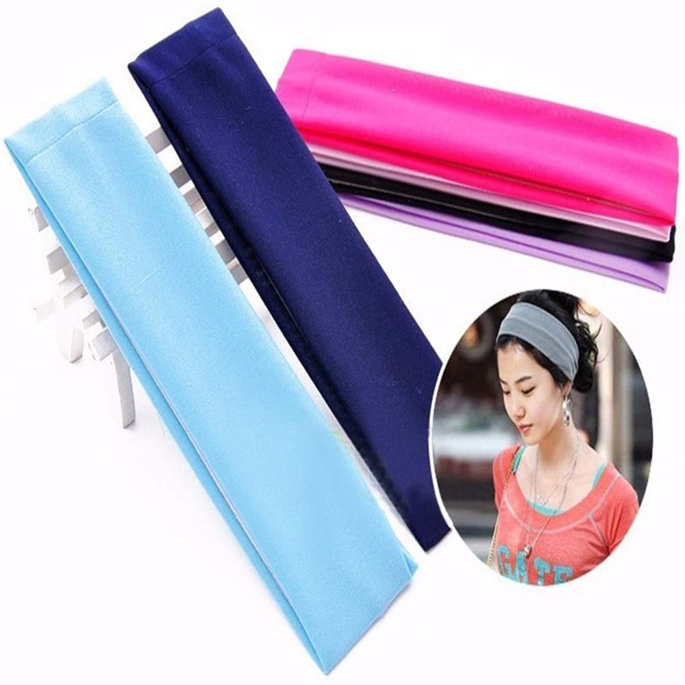 Vibrant 10-Pack Stretchy Headbands for Women - Soft, Comfortable, and Stylish Hair Accessories