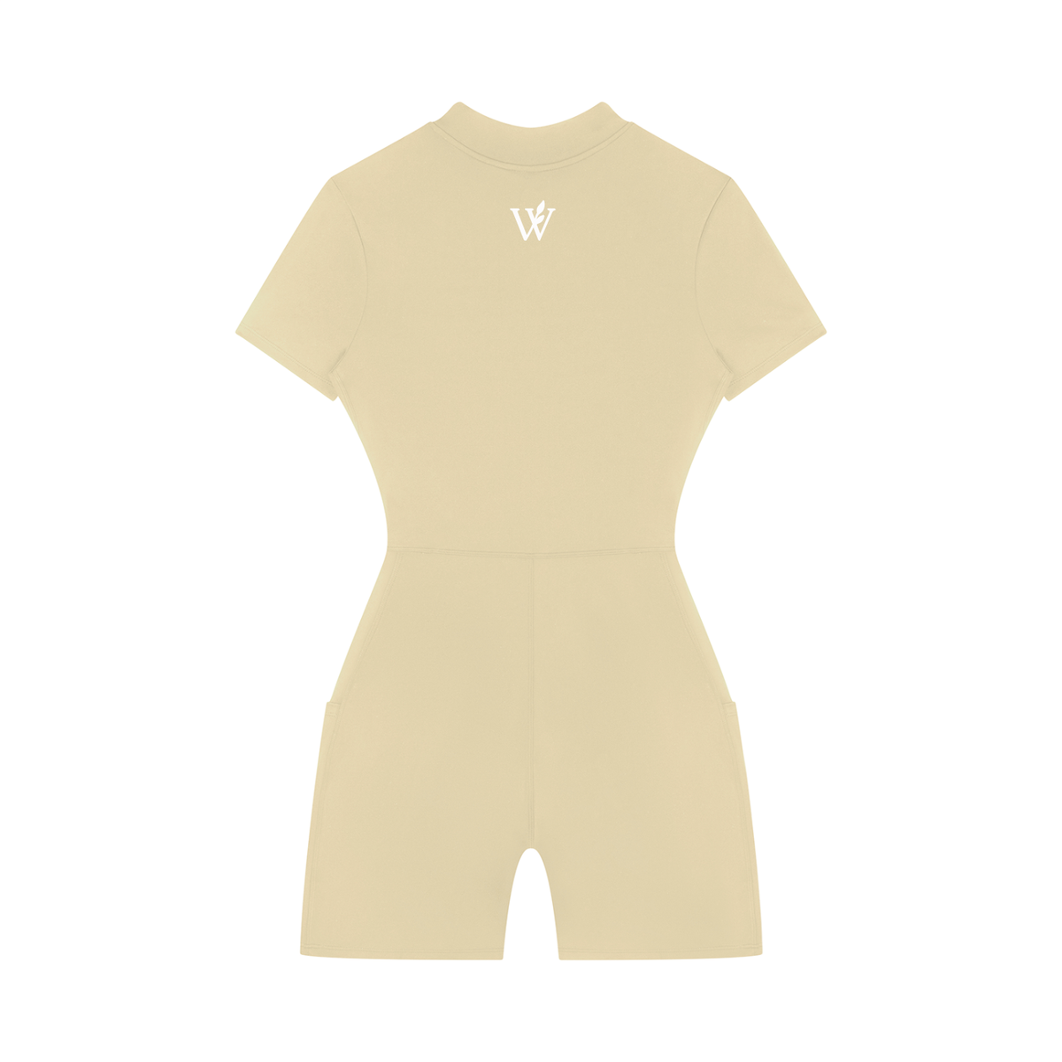 Women's Quarter-Zip Short Sleeve Romper