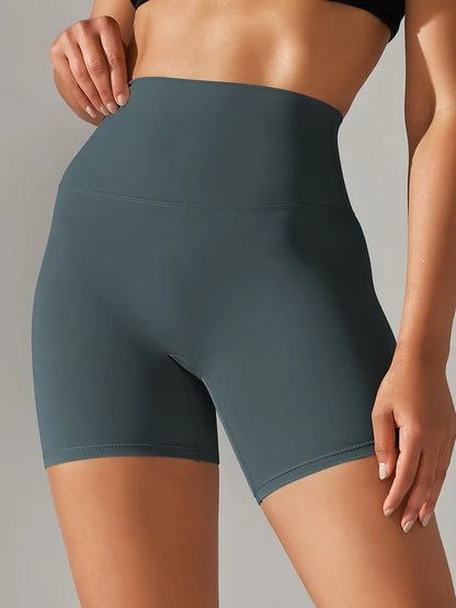 Elevate Your Workout with Our Women's High Waist Fitness Shorts - Squat Proof, Quick Dry, and Perfect for Every Season
