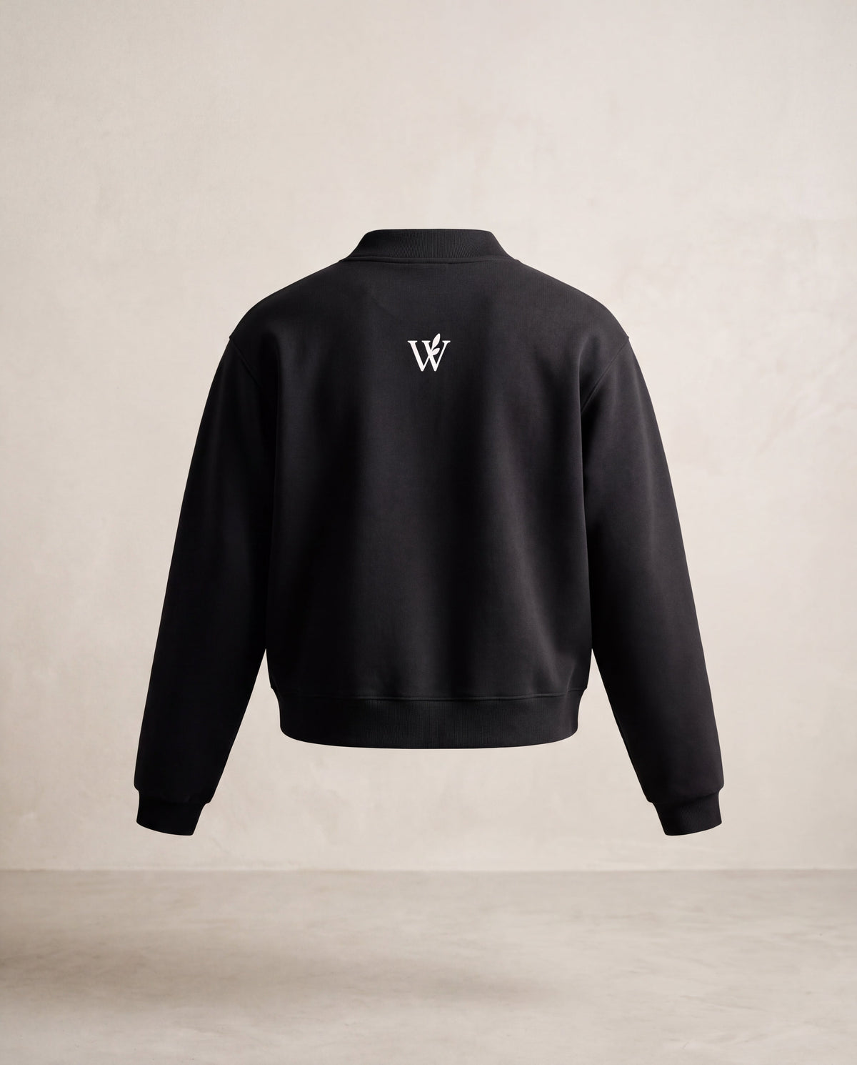 Fleece Mock-Neck Crew Sweatshirt