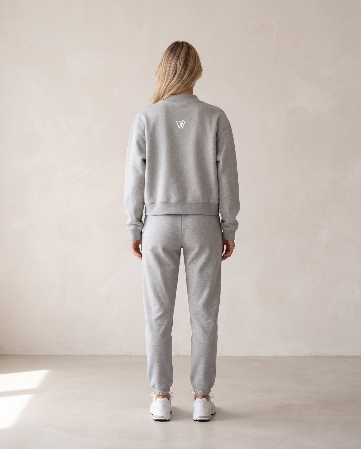 Fleece Mock-Neck Crew Sweatshirt