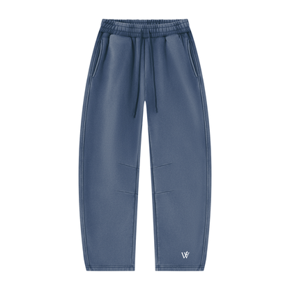 Unisex Vintage Wash Barrel Leg Fleece Sweatpants