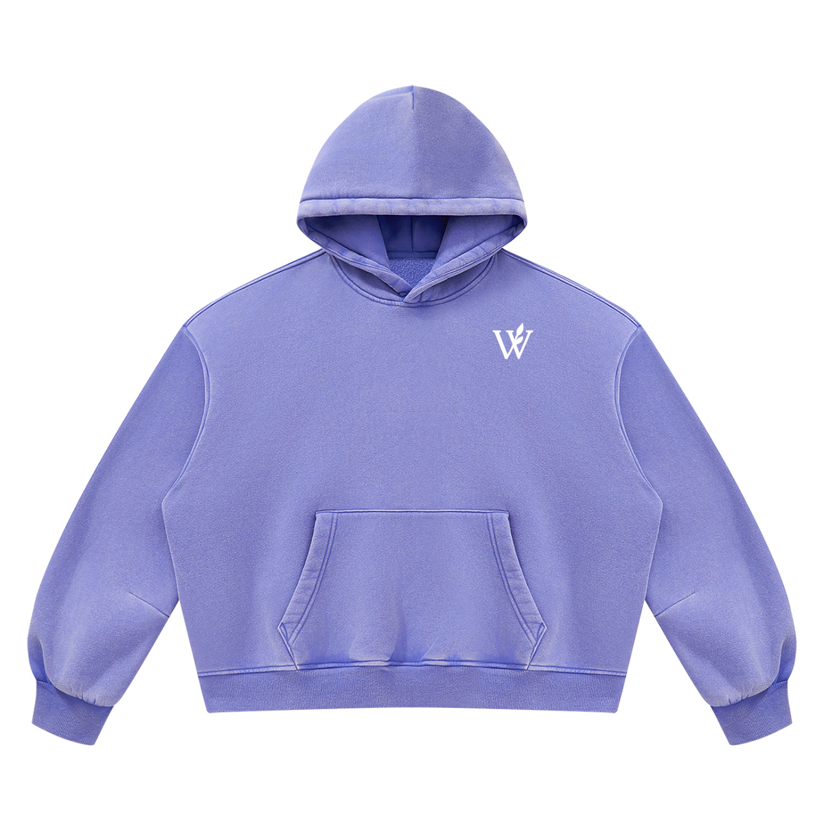 Unisex Vintage Wash Boxy Fleece Hoodie