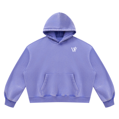 Unisex Vintage Wash Boxy Fleece Hoodie