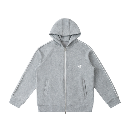 Heavyweight Raglan Sleeve Zip Hoodie