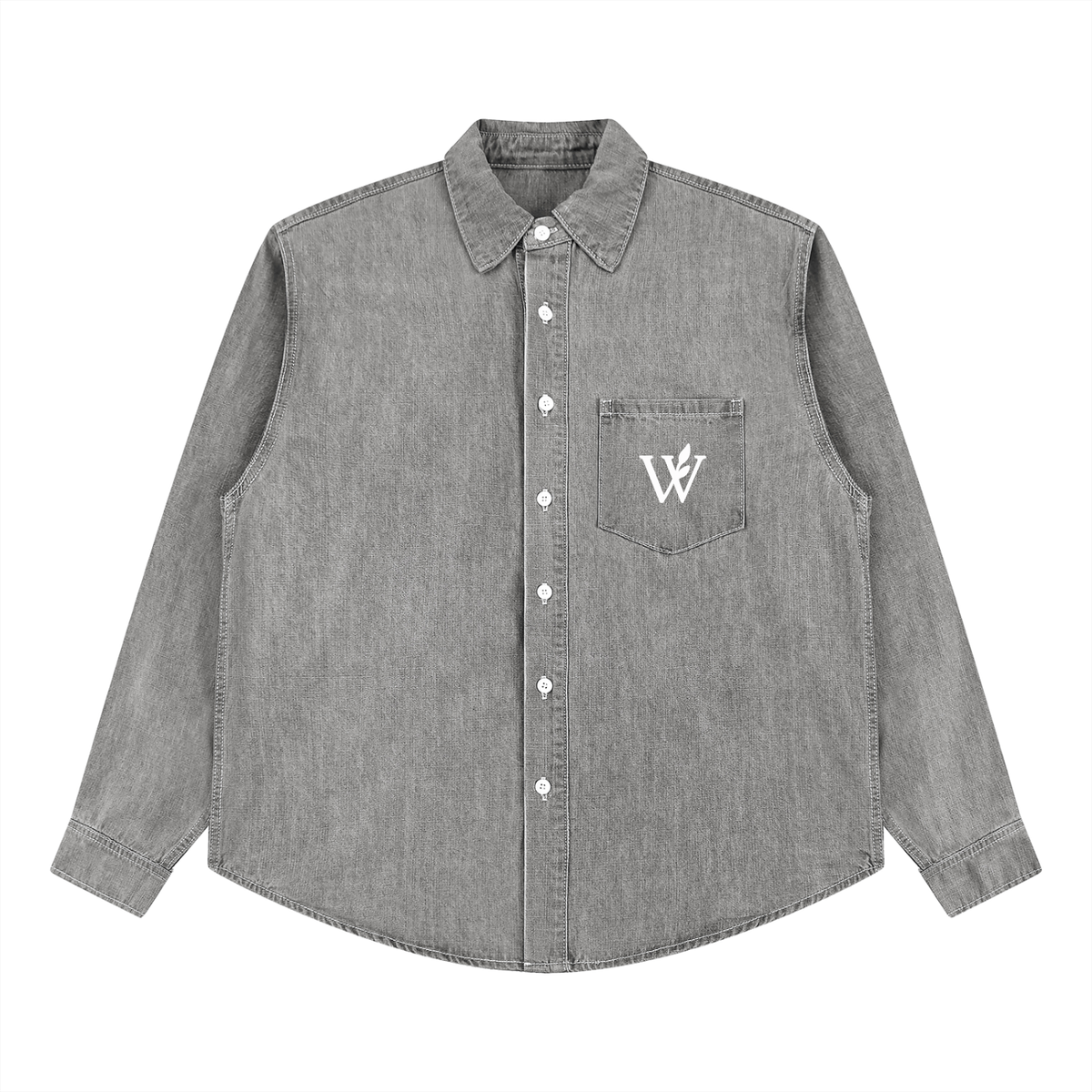 Unisex Vintage Wash Denim Shirt