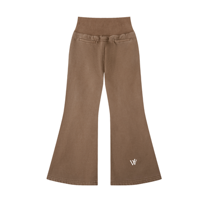 Vintage Washed Flared Fleece Pants