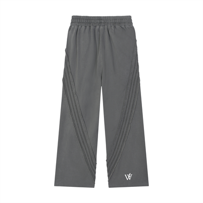 Snow Washed Tape Raw Edge Sweatpants