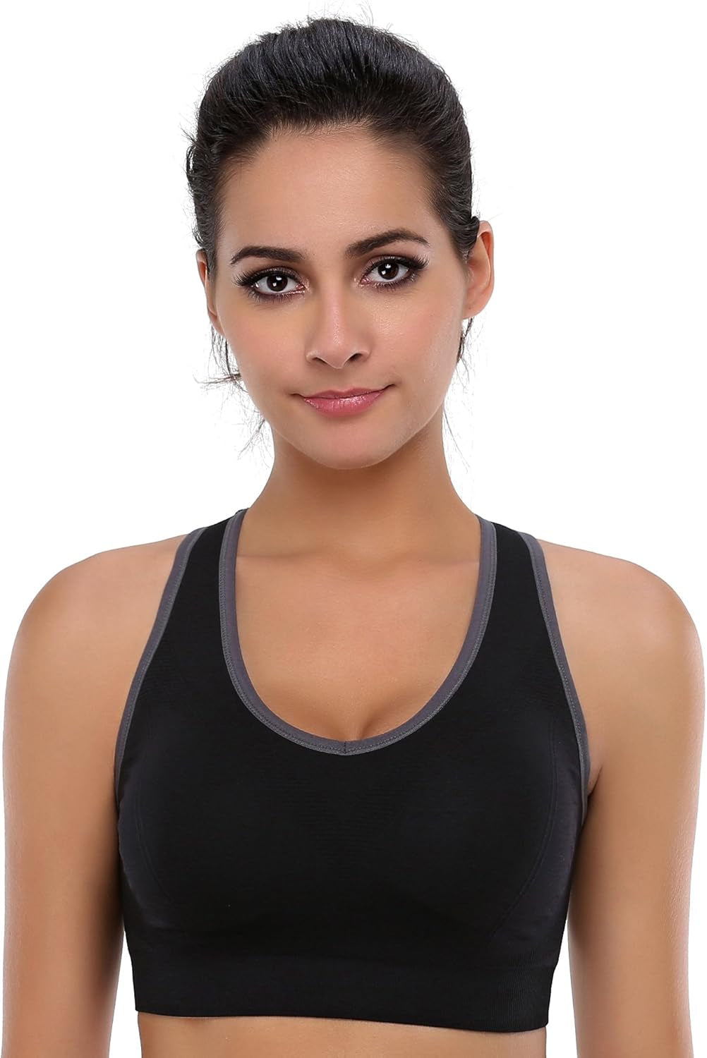Elevate Your Workout with Our High Impact Women's Seamless Racerback Sports Bra - Perfect for Yoga, Gym, and Fitness Enthusiasts