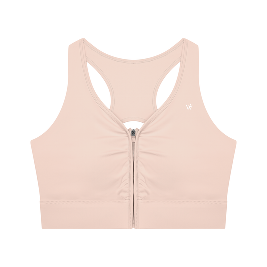 Women’s Cropped Zip Yoga Sports Bra