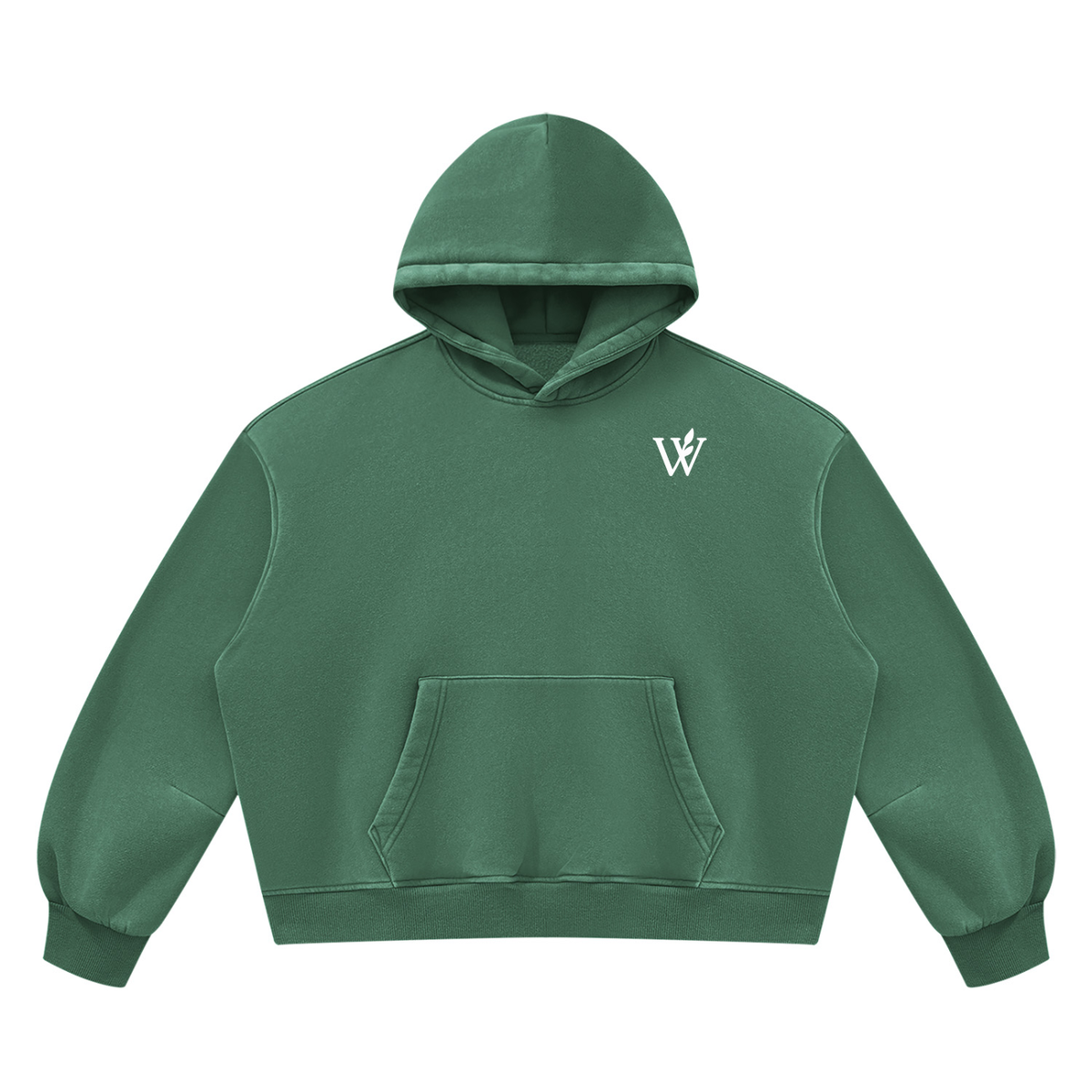 Unisex Vintage Wash Boxy Fleece Hoodie