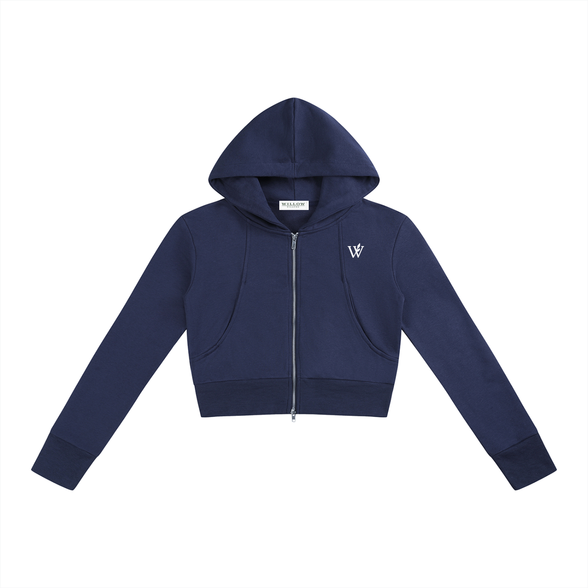 Women’s Slim Crop Full Zip Hoodie