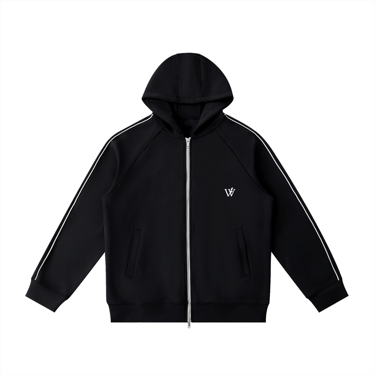 Heavyweight Raglan Sleeve Zip Hoodie