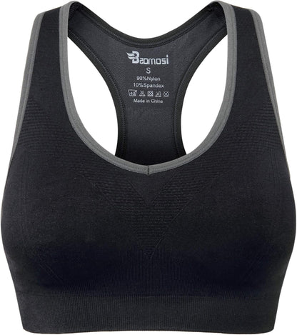 Elevate Your Workout with Our High Impact Women's Seamless Racerback Sports Bra - Perfect for Yoga, Gym, and Fitness Enthusiasts