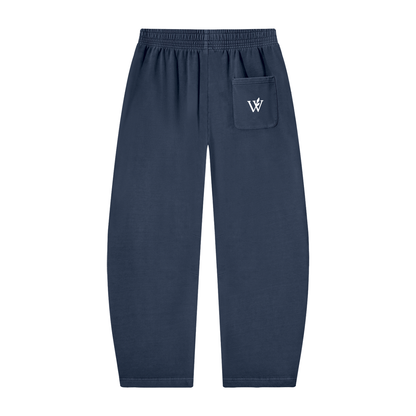 Unisex Vintage Washed Barrel Leg Sweatpants