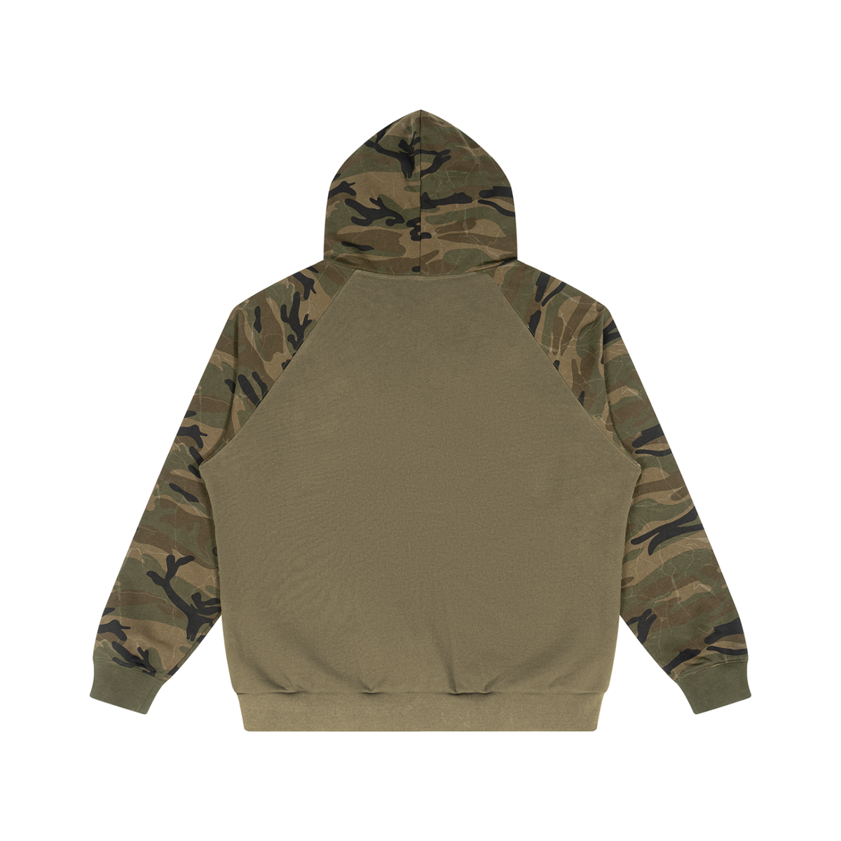 Unisex Camo-Splice Raglan Hoodie