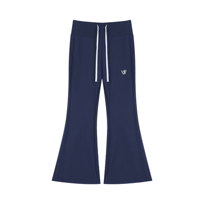 Women's Drawstring Flared Leg Pants