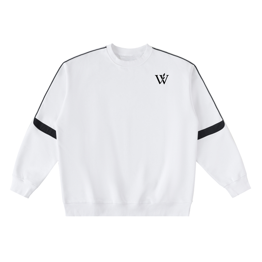 Oversized Crewneck Taped Sweatshirt