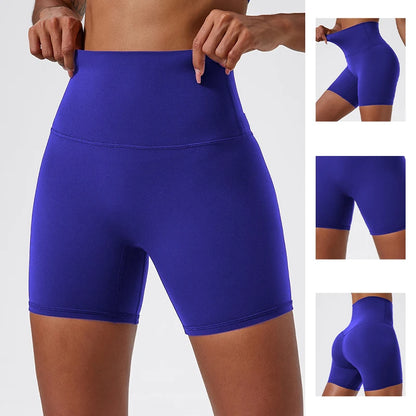 Elevate Your Workout with Our Stylish High-Waisted Compression Yoga Shorts for Women - Perfect for Gym and Running!