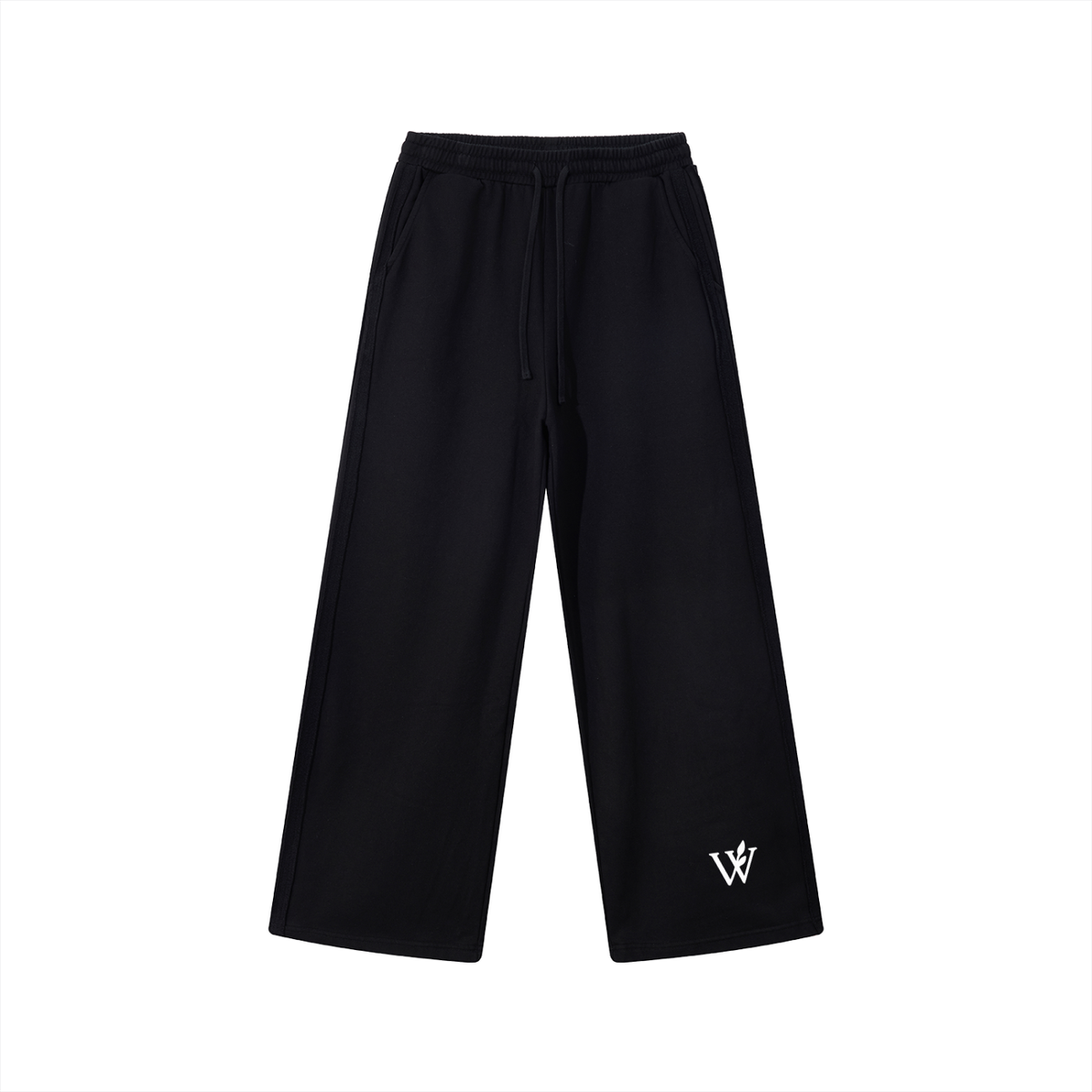 Contrast Tape Straight-Leg Sweatpants