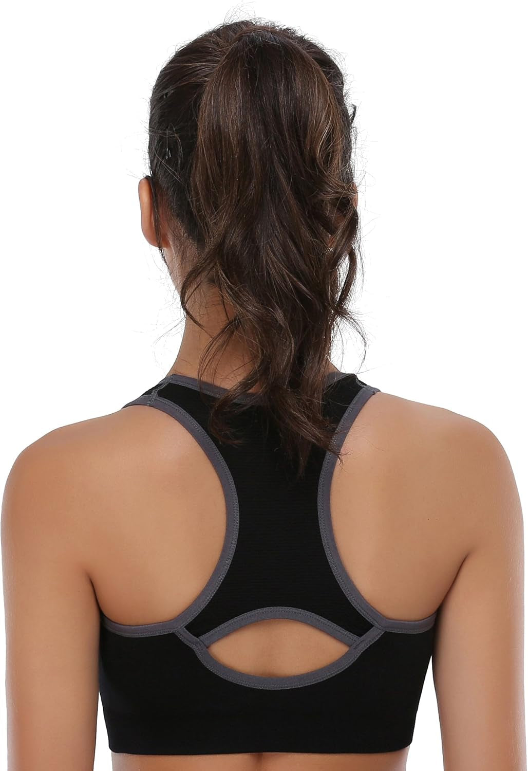 Elevate Your Workout with Our High Impact Women's Seamless Racerback Sports Bra - Perfect for Yoga, Gym, and Fitness Enthusiasts