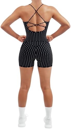 SUUKSESS Women 2 Piece Workout Sets Padded Tank Tops Tummy Control Leggings Gym Outfits