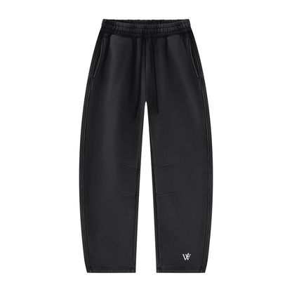 Unisex Vintage Wash Barrel Leg Fleece Sweatpants