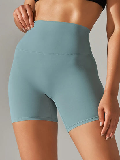 Elevate Your Workout with Our Women's High Waist Fitness Shorts - Squat Proof, Quick Dry, and Perfect for Every Season