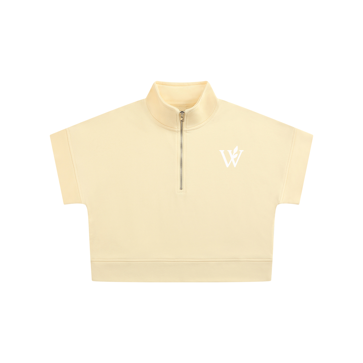 Women's Quarter Zip Crop Sweatshirt