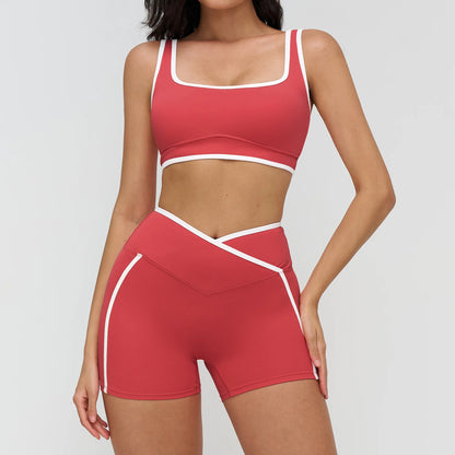Elevate Your Workout with Our 2PCS Women's Yoga Fitness Tracksuit Set - Stylish Sports Bra & High Waist Leggings for Ultimate Comfort