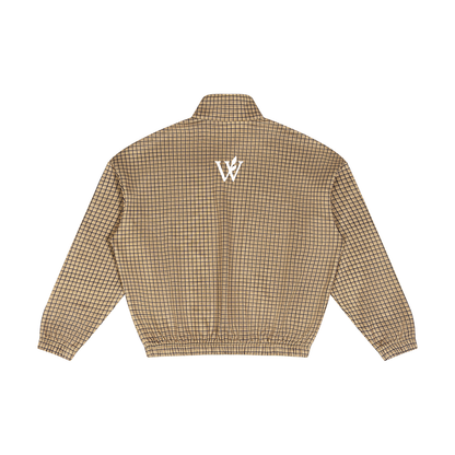Unisex Plaid Quarter-Zip Sweatshirt
