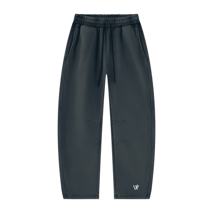 Unisex Vintage Wash Barrel Leg Fleece Sweatpants