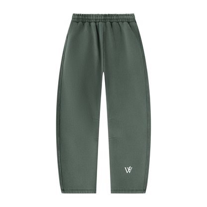 Unisex Vintage Wash Barrel Leg Fleece Sweatpants