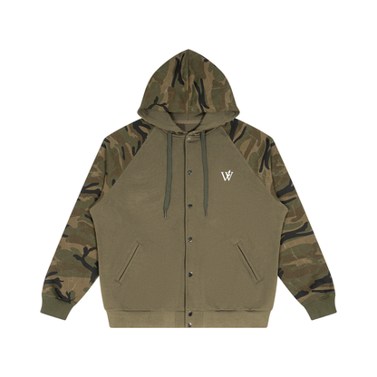 Unisex Camo-Splice Raglan Hoodie