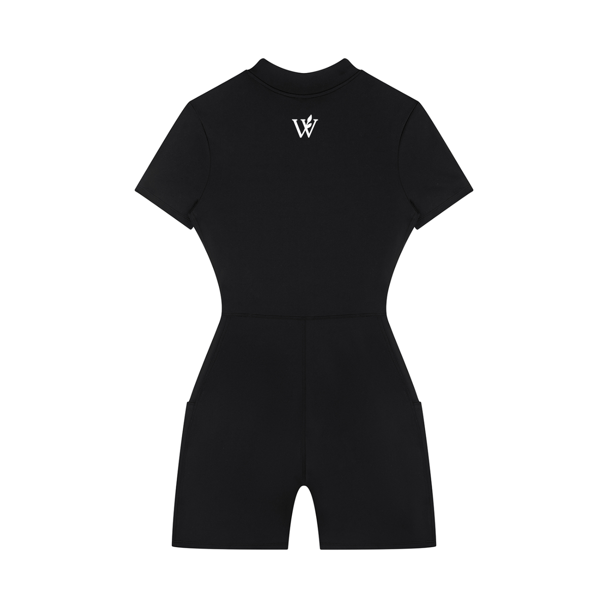Women's Quarter-Zip Short Sleeve Romper