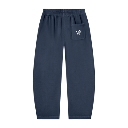 Unisex Vintage Washed Barrel Leg Sweatpants