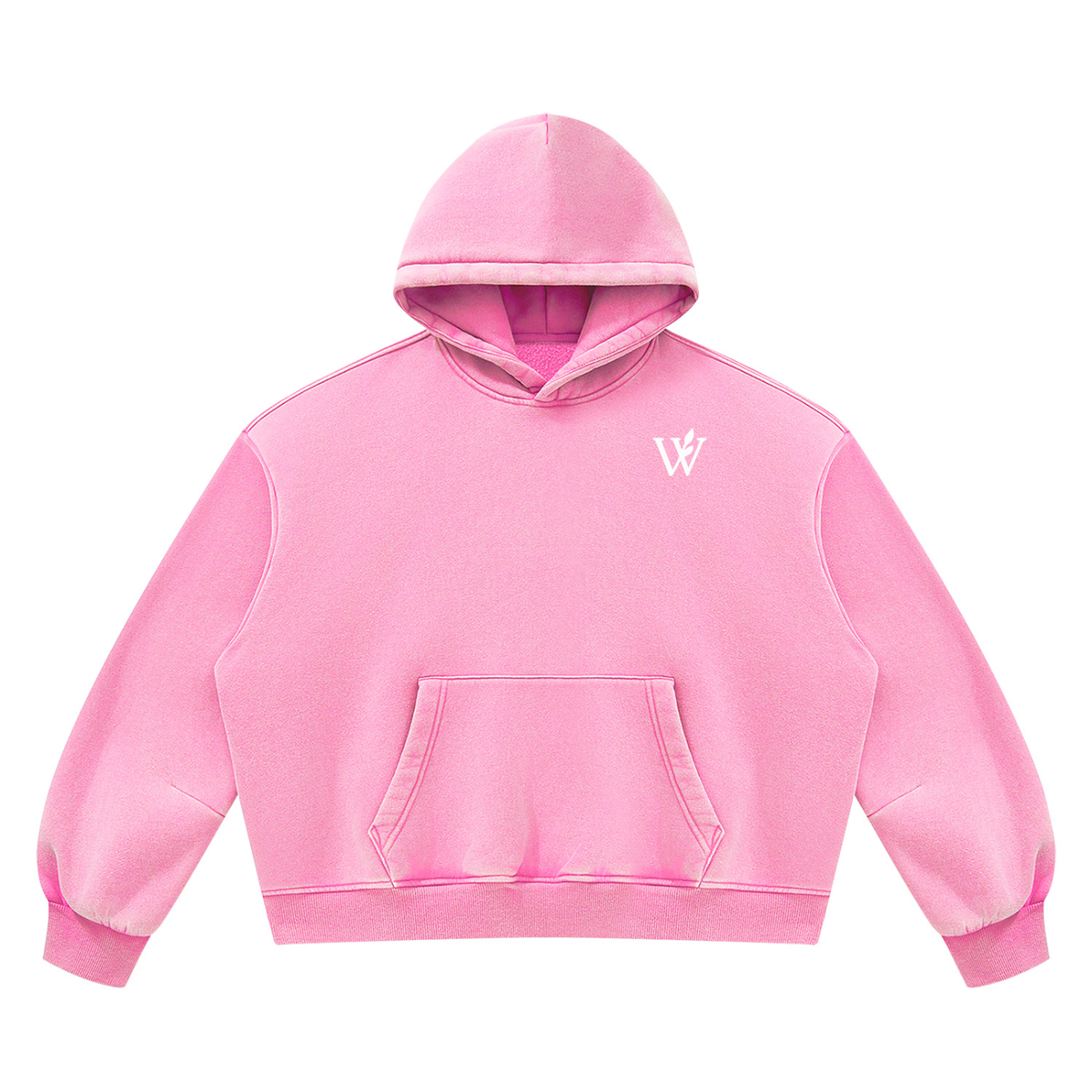 Unisex Vintage Wash Boxy Fleece Hoodie