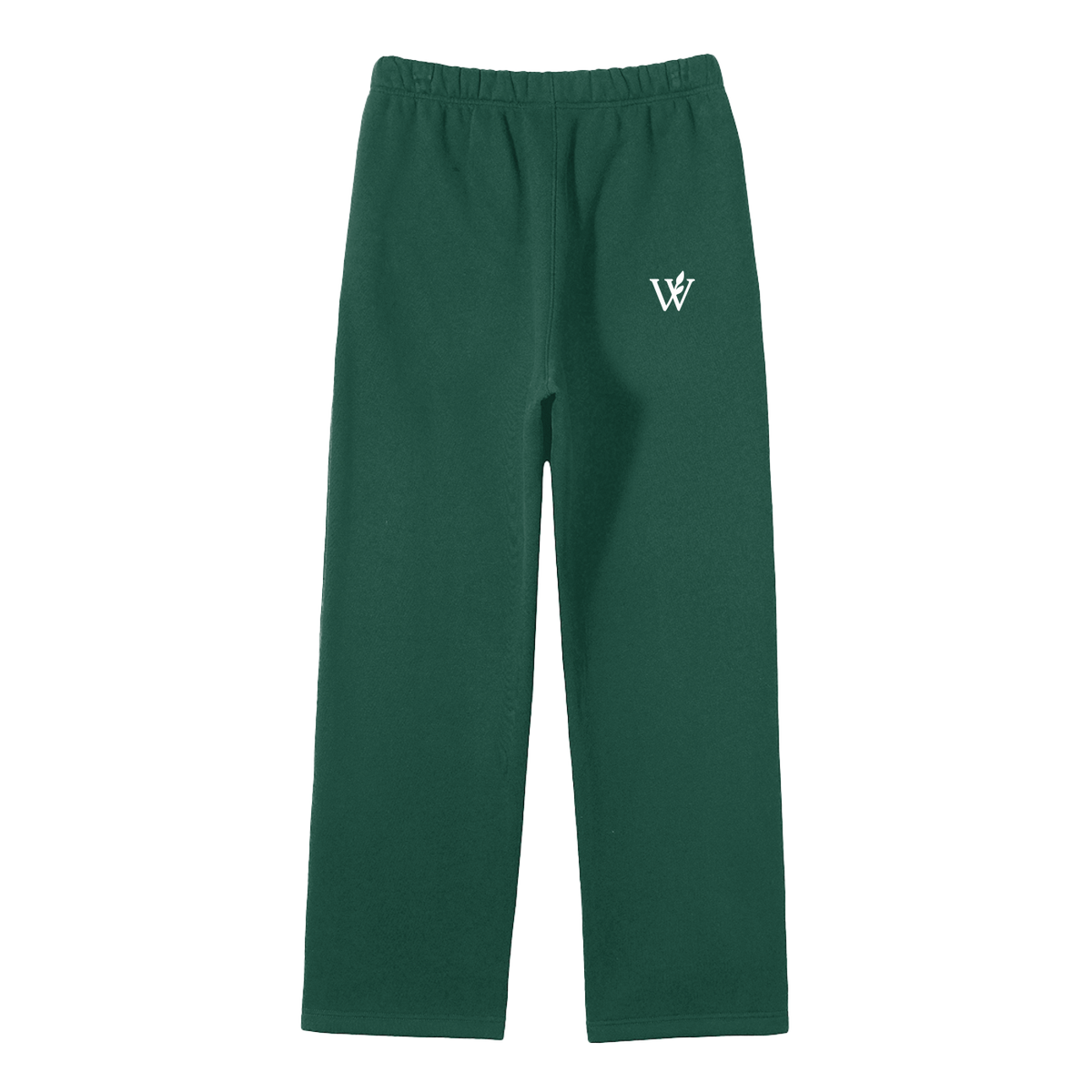 Unisex Solid Color Fleece Straight Leg Pants