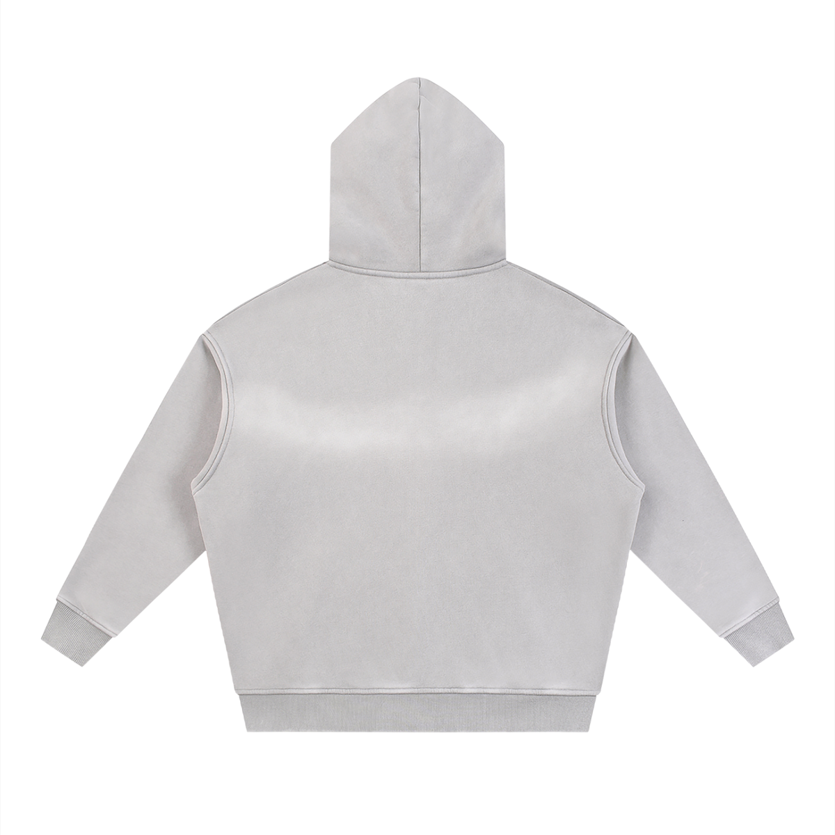 Sunfade Two-way Zipper Boxy Fleece Hoodie