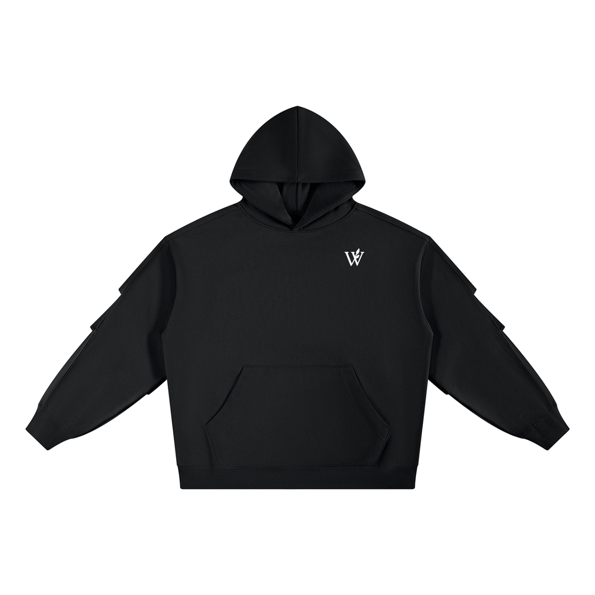 Unisex Heavyweight Ruched Sleeves Hoodie