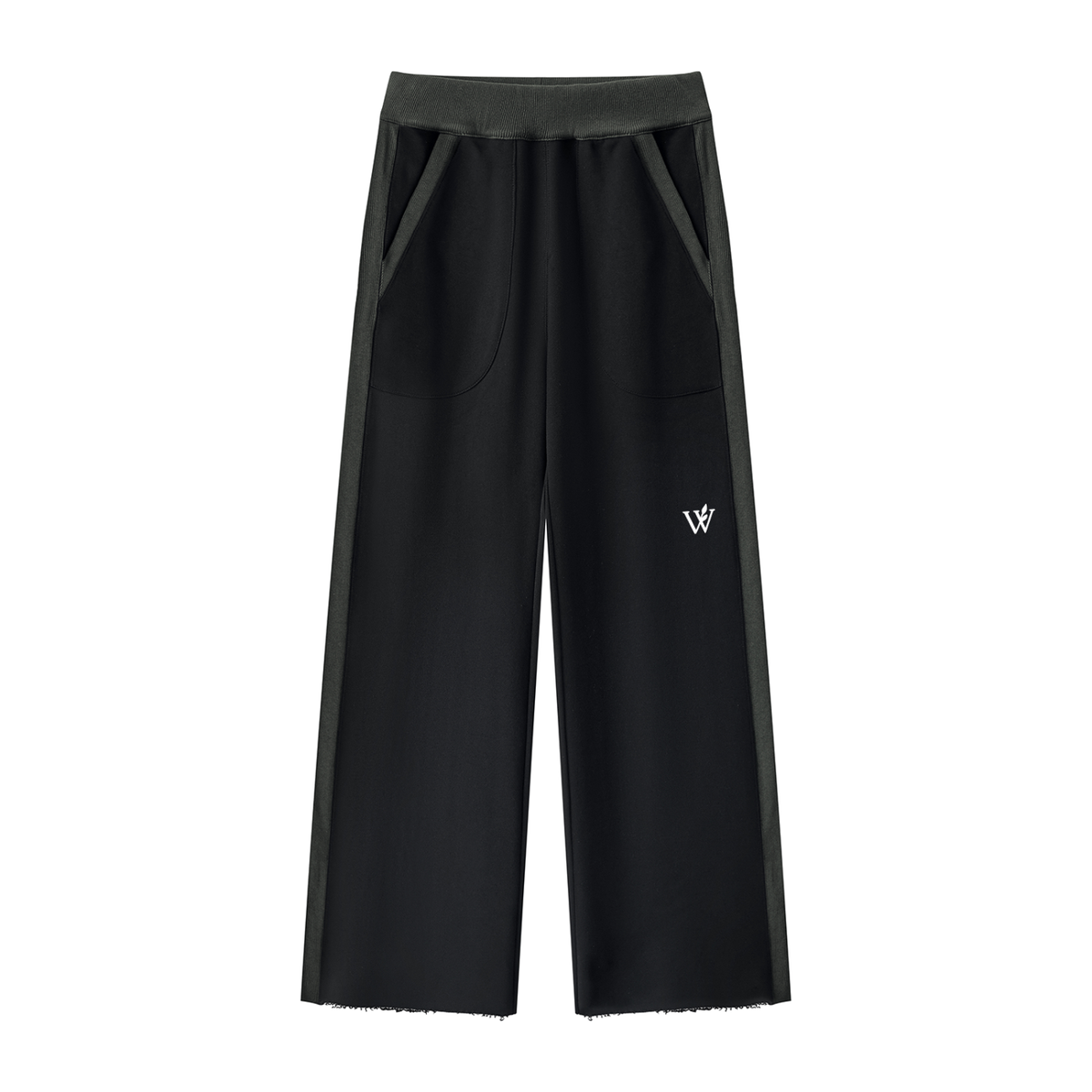 Women's Color Block Raw Hem Sweatpants